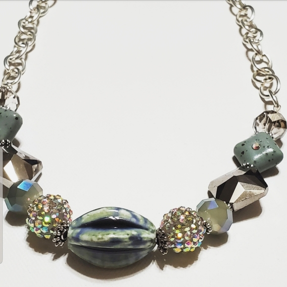 Jewelry - Crystal Necklace and Earrings Set